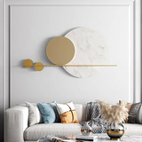 Decorative Marble Designer Golden Wall Art