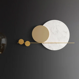 Decorative Marble Designer Golden Wall Art