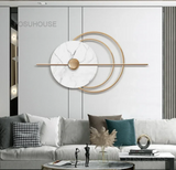 White Classical Marble Decorative Iron Handcrafted Wall Art - 40 Inch