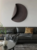 Classical Matte Black Decorative Iron Circle Wall Art - 25 inch