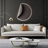 Classical Matte Black Decorative Iron Circle Wall Art - 25 inch