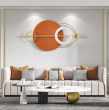 Iron Contemporary Decorative Orange Classic Wall Art
