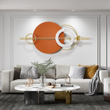 Iron Contemporary Decorative Orange Classic Wall Art