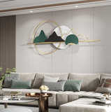 Matte Nature Scenery And Mountains Decorative Metal Wall Art