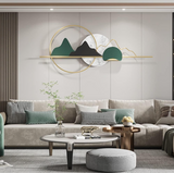 Matte Nature Scenery And Mountains Decorative Metal Wall Art