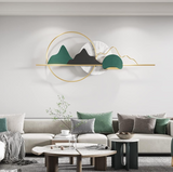 Matte Nature Scenery And Mountains Decorative Metal Wall Art