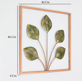 Sparkling Green Decorative Iron Leaf's Metal Wall Art