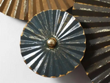Metal Golden Circle Geometrical Abstract Decorative Wall Hanging Art
