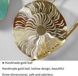 Semi-Circle Multi-Color Floral 2-Set Wall Decorative Art – 45 Inch