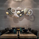Multi Color Metal Abstract Wall Art - 48 Inch