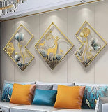 Metal Deer Wall Art – Set of 3 Pieces