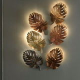 Big Leafs Decorative Wall Art With LED Lights