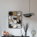 Metal Craftsmanship Decorative Geometric Iron Wall Hanging – 30 Inch
