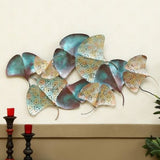 Wrought Iron Flower Frame Art – Hanging Metal Wall Decor for Bedroom and Living Room