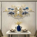 Brass Golden Modern Deer Natural Wall Clock