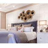 Metal Iron Wall Decorative Golden Wall Art With Mirror Minimalist Designer Wall Art