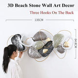 Multi Color Metal Abstract Wall Art - 48 Inch