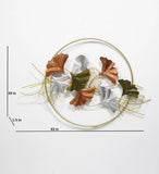 Circle Modern Luxury Metal Wall Art For Home - 45 Inch