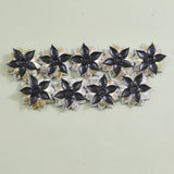 Modern Decorative Multi-Color 9 Flower Design Metal Wall Hanging Decor – 45 Inch