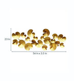 Gold Flower 3D Luxury Hanging Display Iron Wall Art – Interior Home Decor
