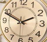 Brass Golden Modern Deer Natural Wall Clock