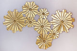 Golden Geometric Designer Handmade Modern Wall Art - 48 icnh