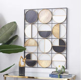 Metal Craftsmanship Decorative Geometric Iron Wall Hanging – 30 Inch