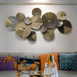 Hammered Disc Decorative Bronze Finished Metal Wall Hanging Art – 48 Inch