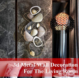 Multi Color Metal Abstract Wall Art - 48 Inch