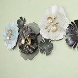 Smooth Finished Modern Lily Floral Wall Hanging Art for Home Decor