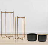European Designer Decorative Metal Planter Set