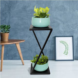 Illusionist Modern Metal Black Powder Coated For Home Decor Metal Planter