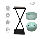 Illusionist Modern Metal Black Powder Coated For Home Decor Metal Planter